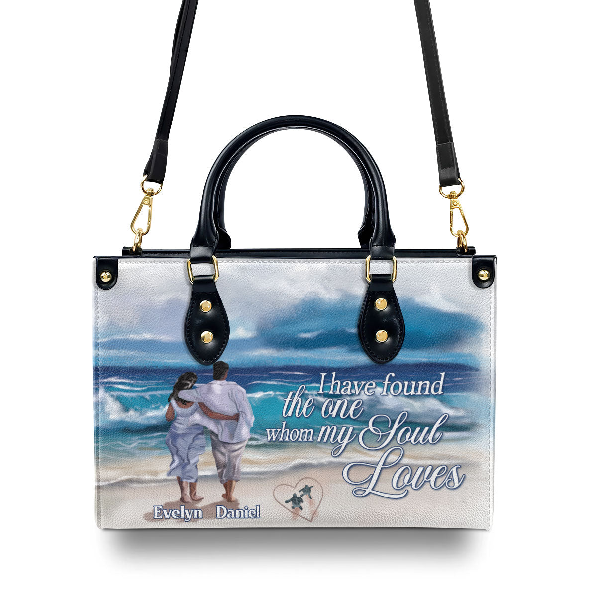 I Have Found The One Whom My Soul Loves - Personalized Leather Handbag STB177