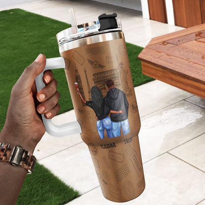 Travel Partners For Life - Personalized Stainless Steel Tumbler