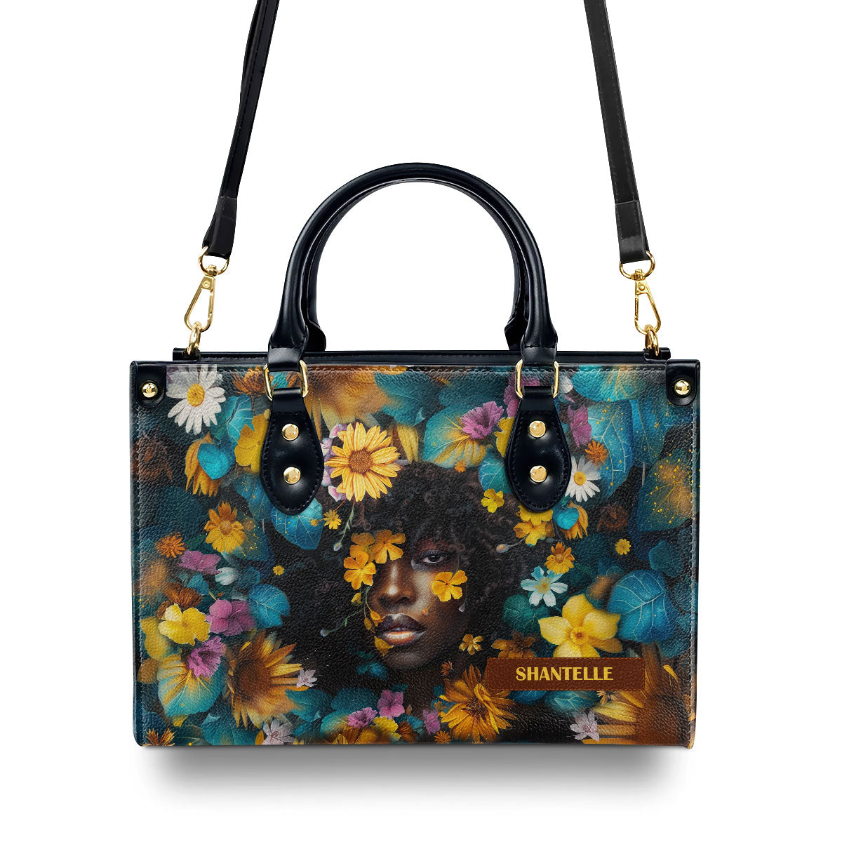 Afrocentrism 01 - Personalized Leather Handbag SBT01