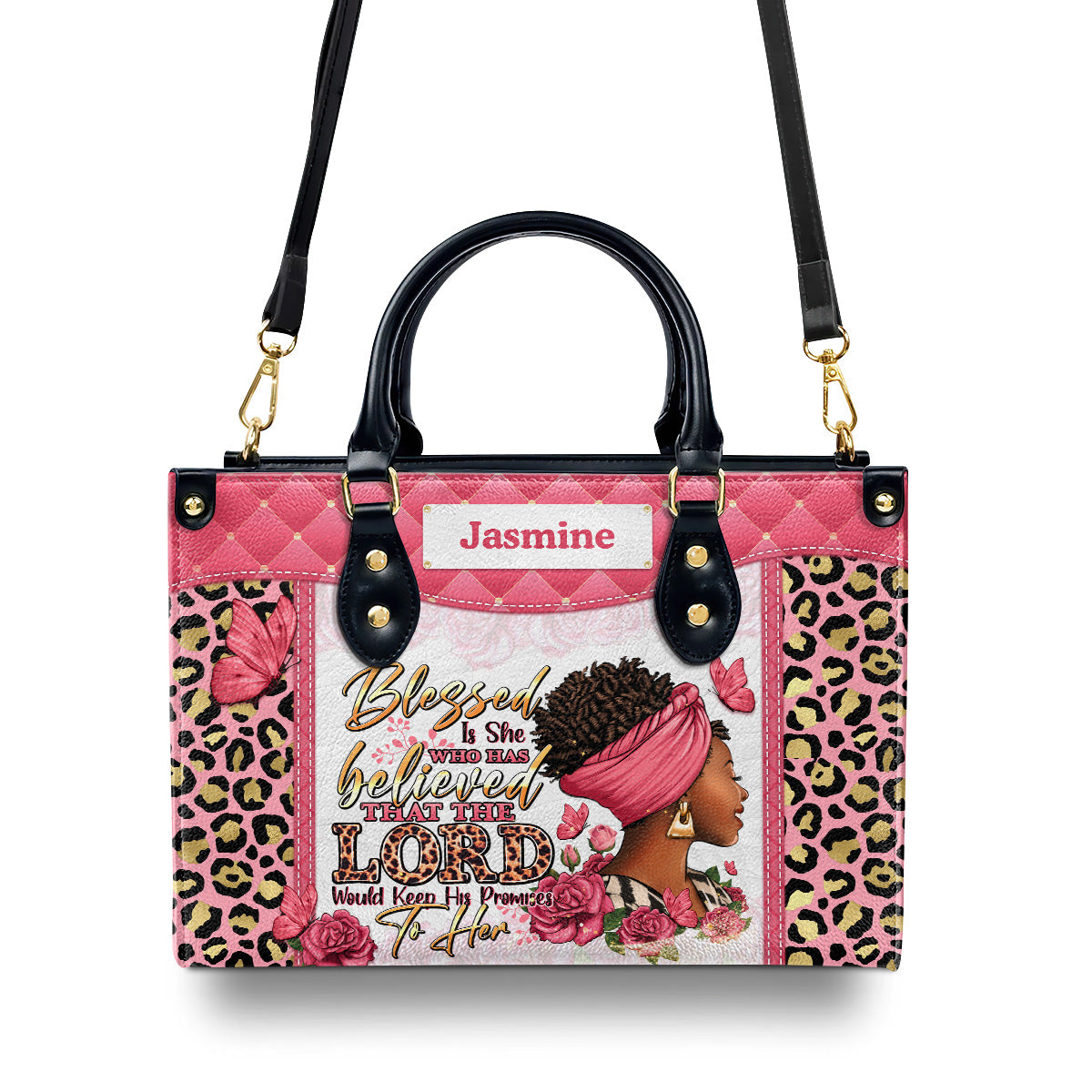 The Lord Would Keep His Promises To Her - Personalized Leather Handbag SBLHBLTN1469TA