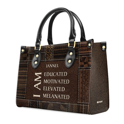 I Am - Personalized Leather Handbag SB282