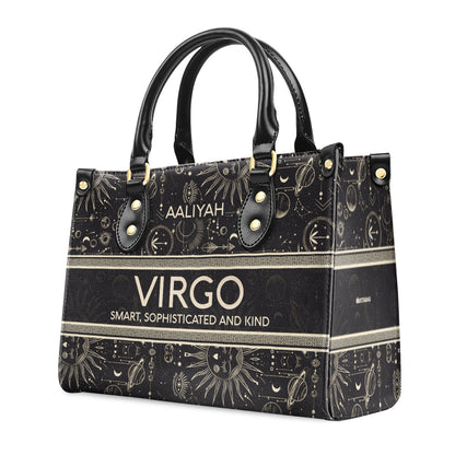 Zodiac Signs - Personalized Leather Handbag STB217