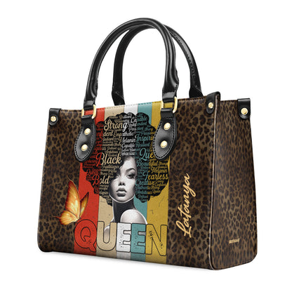 QUEEN - Personalized Leather Handbag STB155