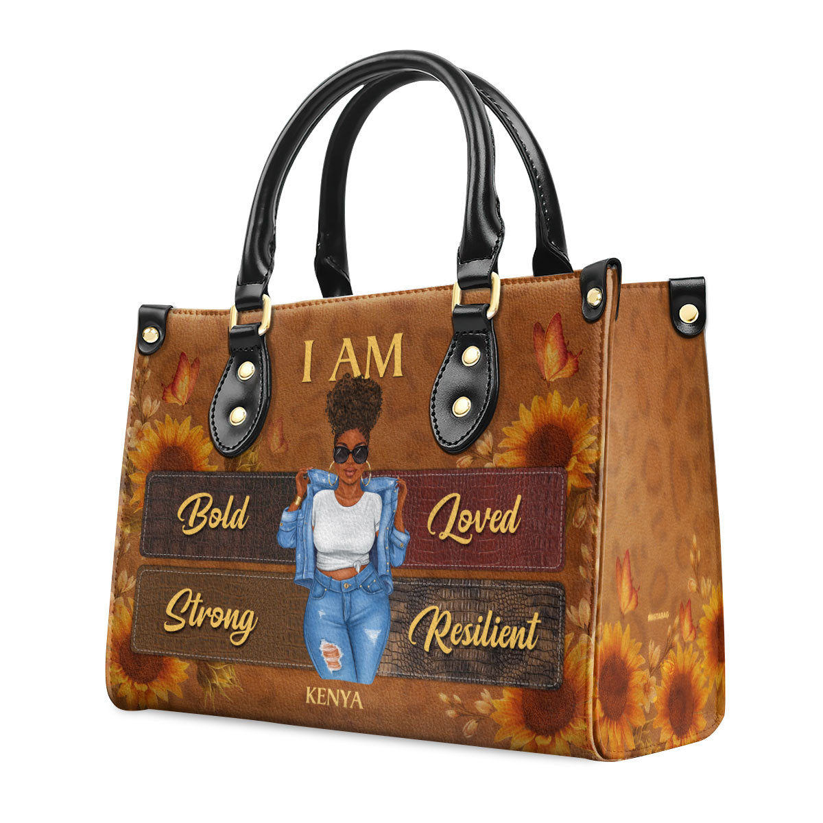 Personalized leather online handbags