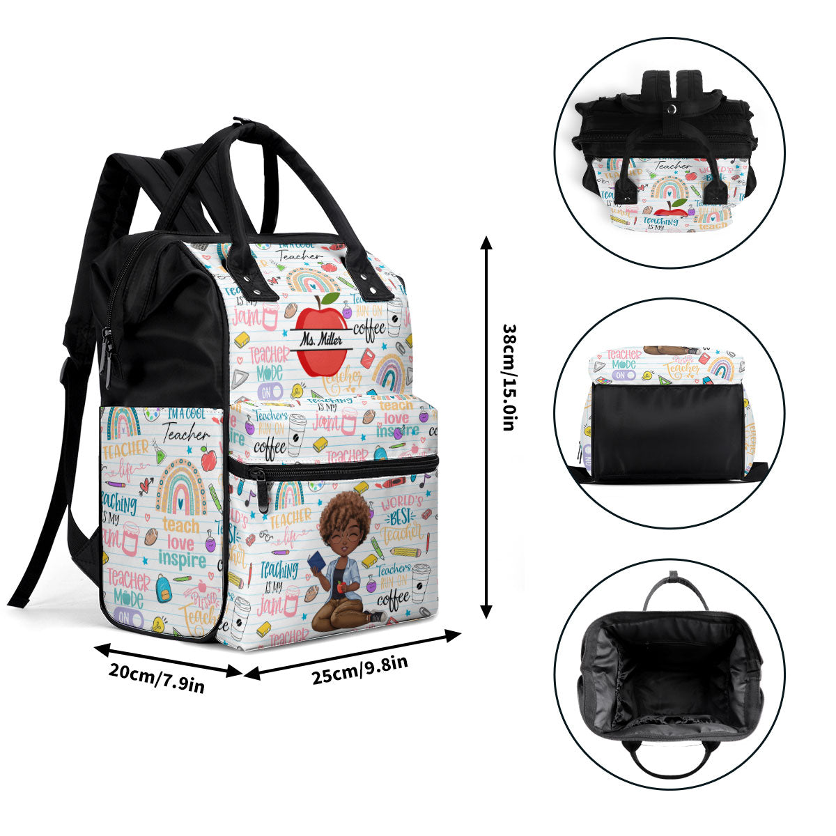 Teacher - Personalized Duckbilled Backpack SBDBPLM1037D