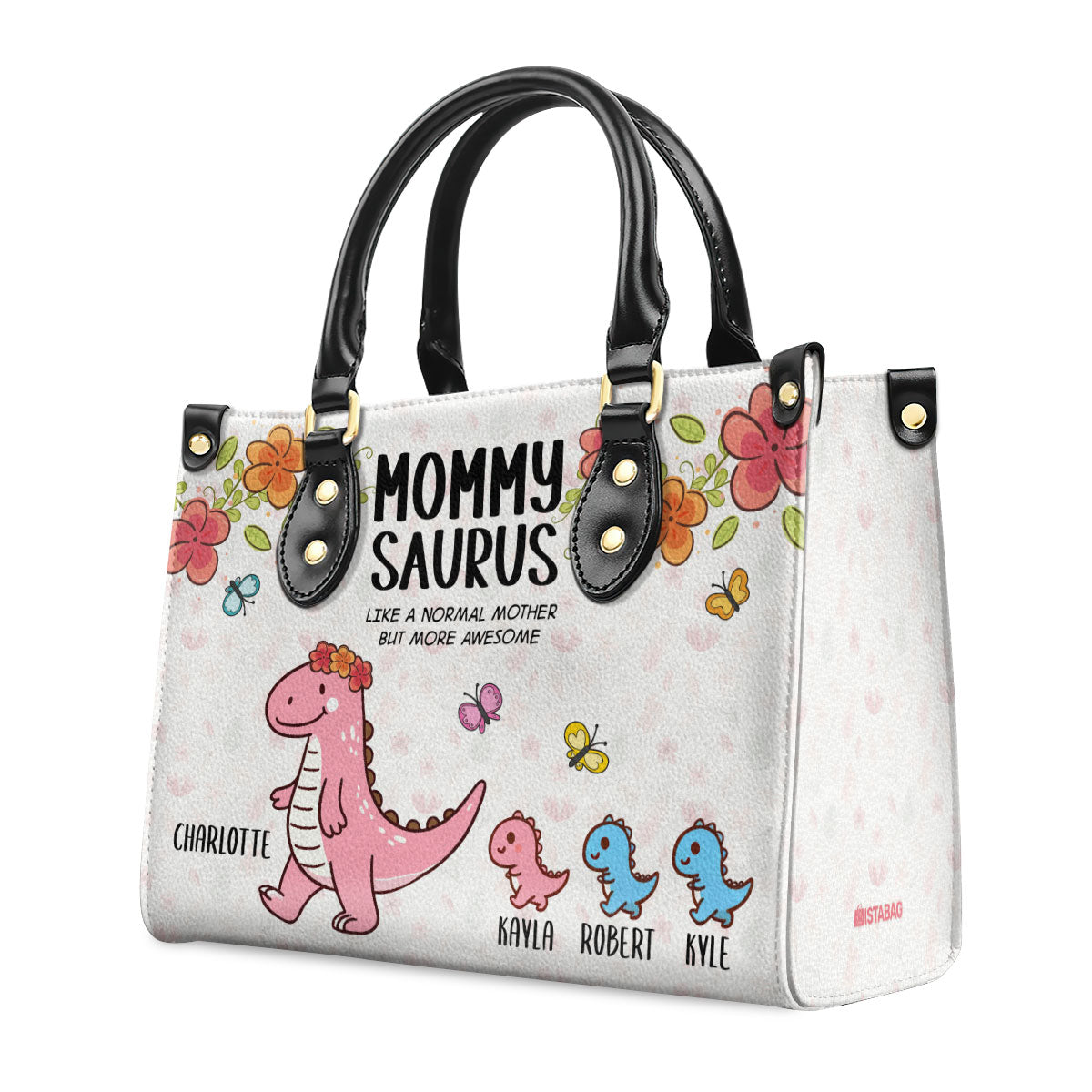 Mommysaurus - Personalized Leather Handbag SB5758