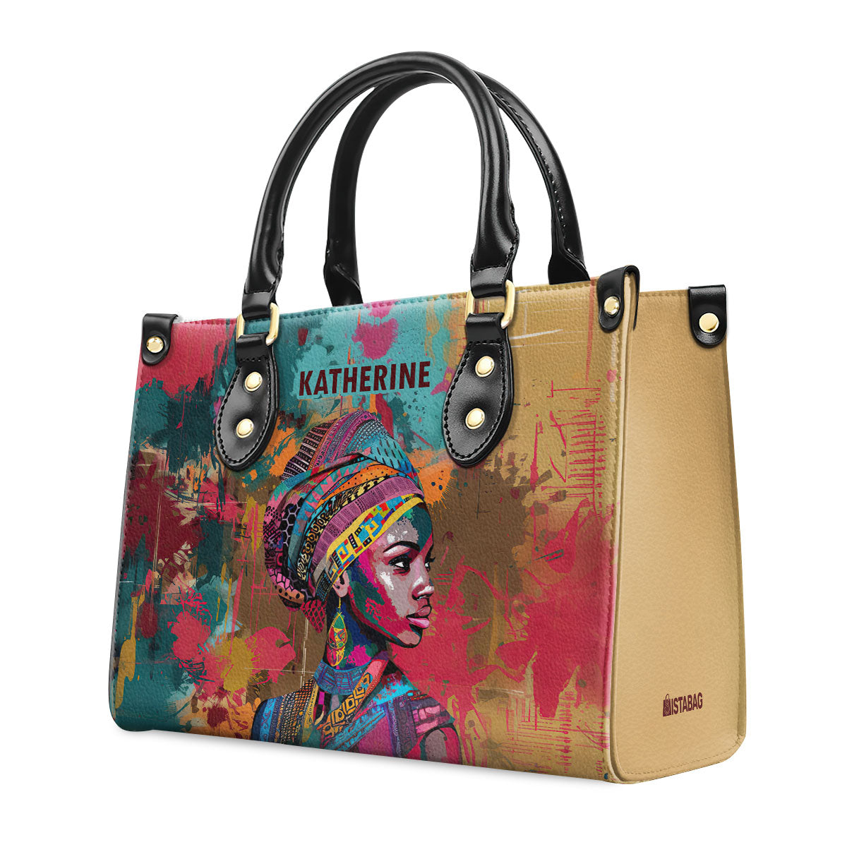 Afrocentrism 12 - Personalized Leather Handbag SBT12