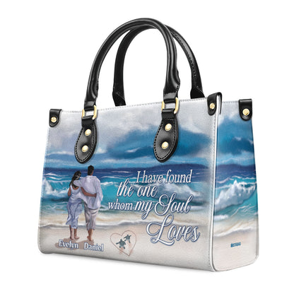 I Have Found The One Whom My Soul Loves - Personalized Leather Handbag STB177