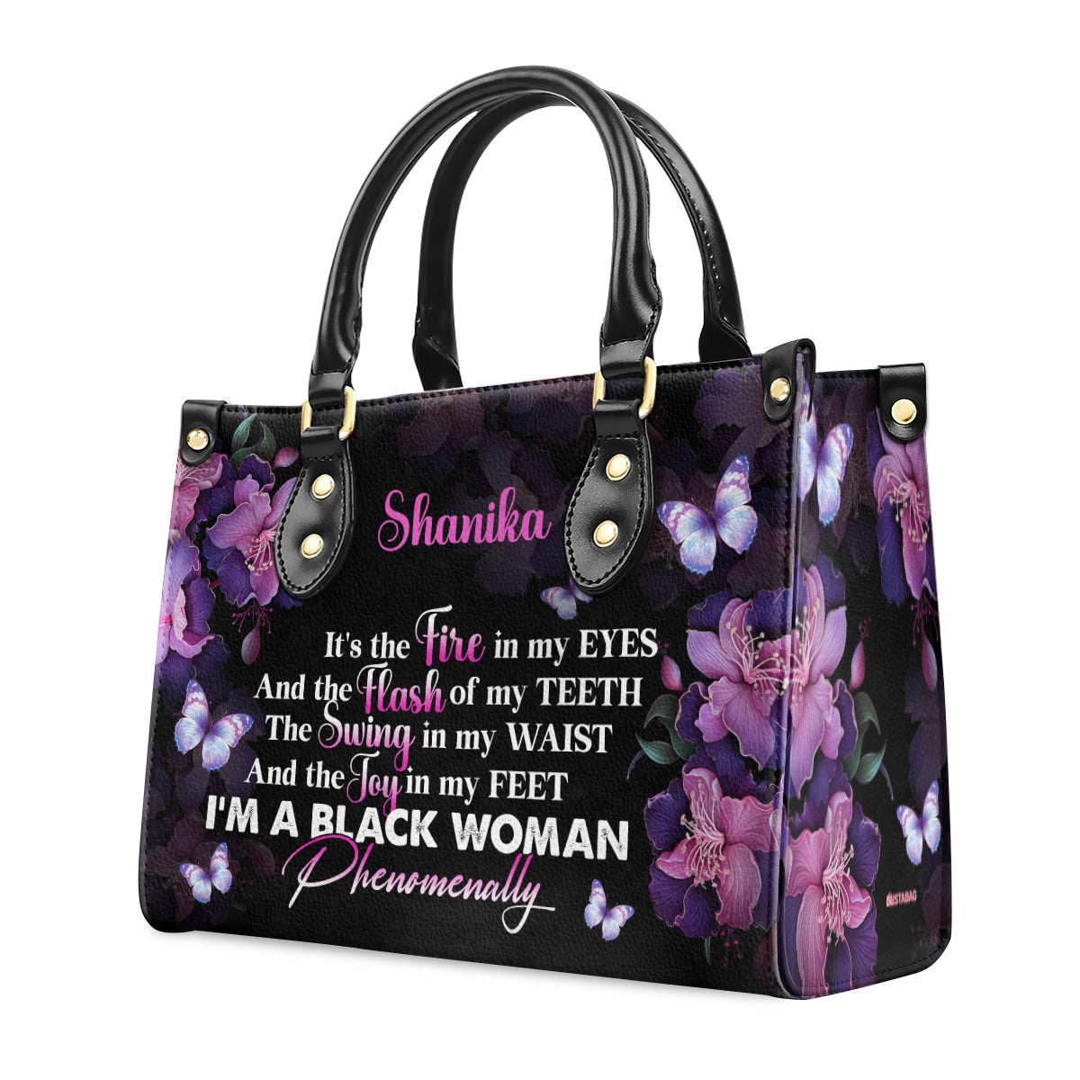 Phenomenal Black Woman - Personalized Leather Hand Bag STB81