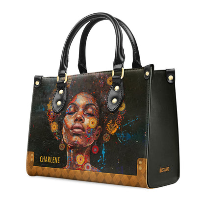 Afrocentrism 09 - Personalized Leather Handbag SBT09