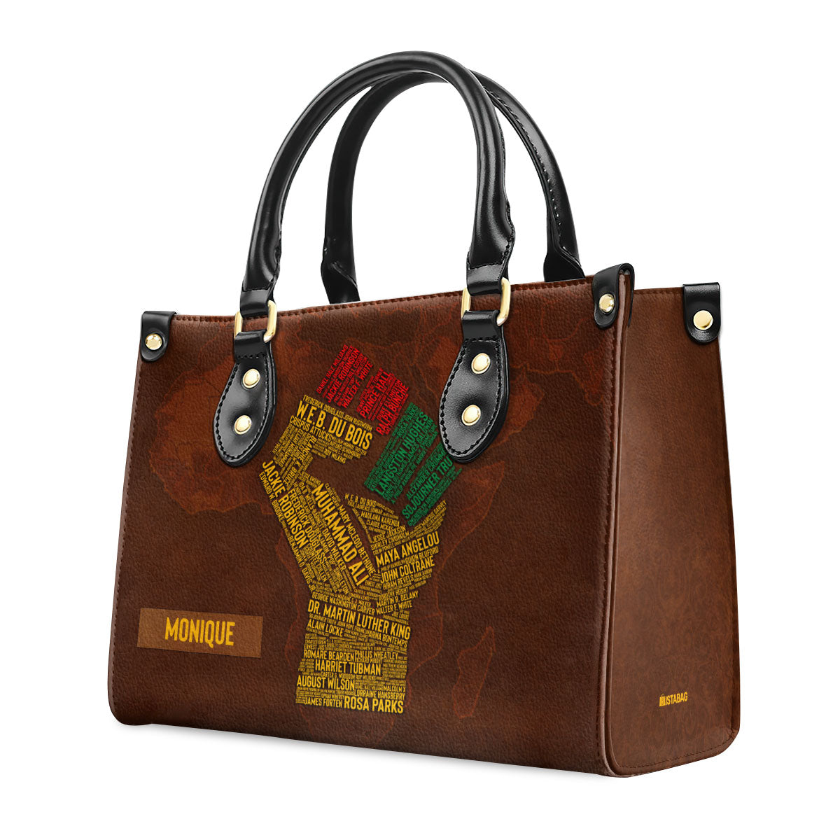 Black History Month - Personalized Leather Handbag STB190B