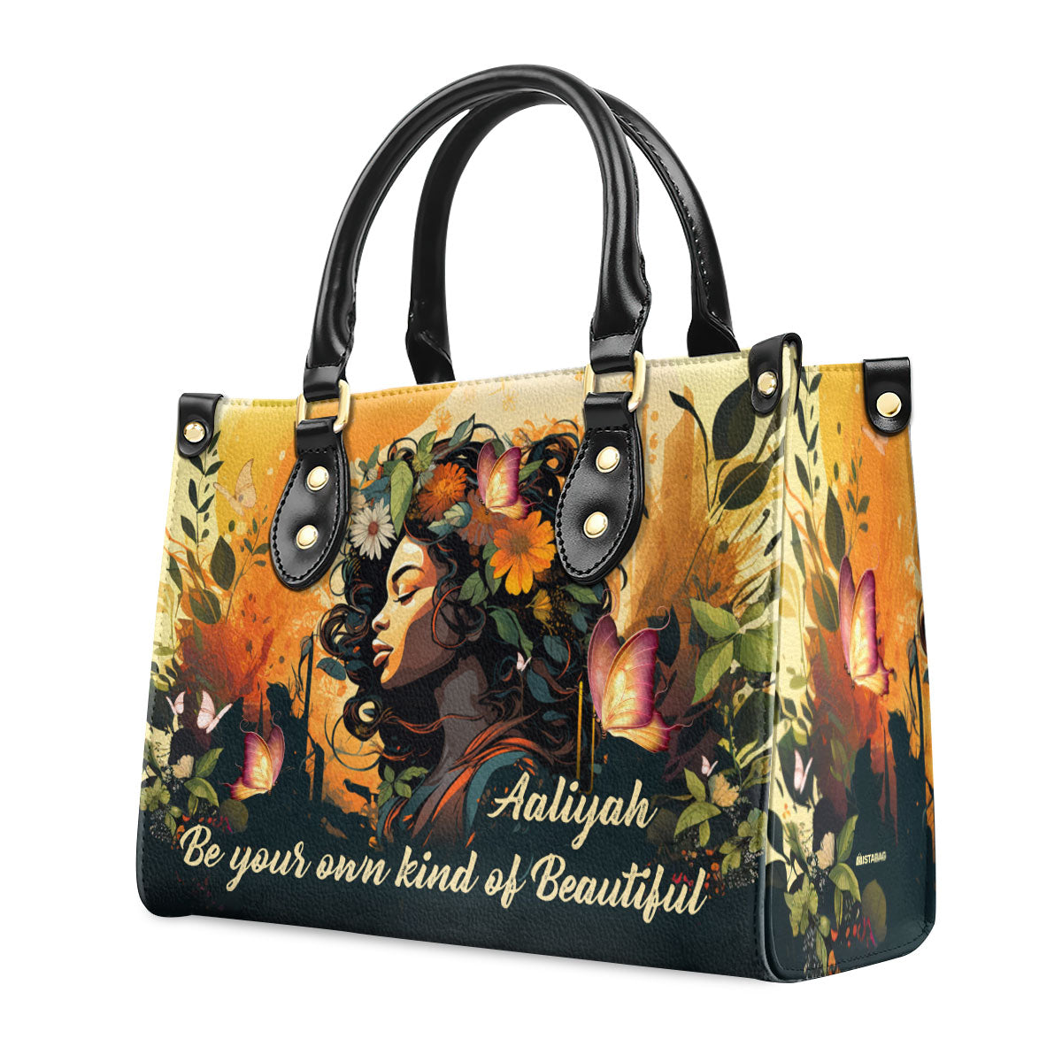 Be Your Own Kind Of Beautiful  - Personalized Leather Hand Bag STB82