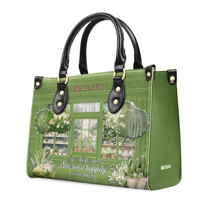 And She Lived Happily Ever After - Personalized Leather Handbag SBLHBT78