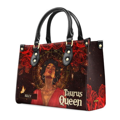 Zodiac Queen - Personalized Leather Handbag SBHN05