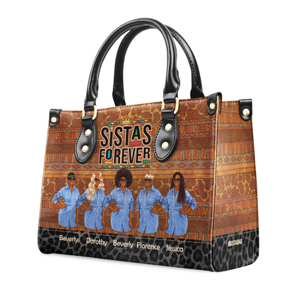 Sistas Forever - Personalized Leather Handbag SBLHBLM2736M