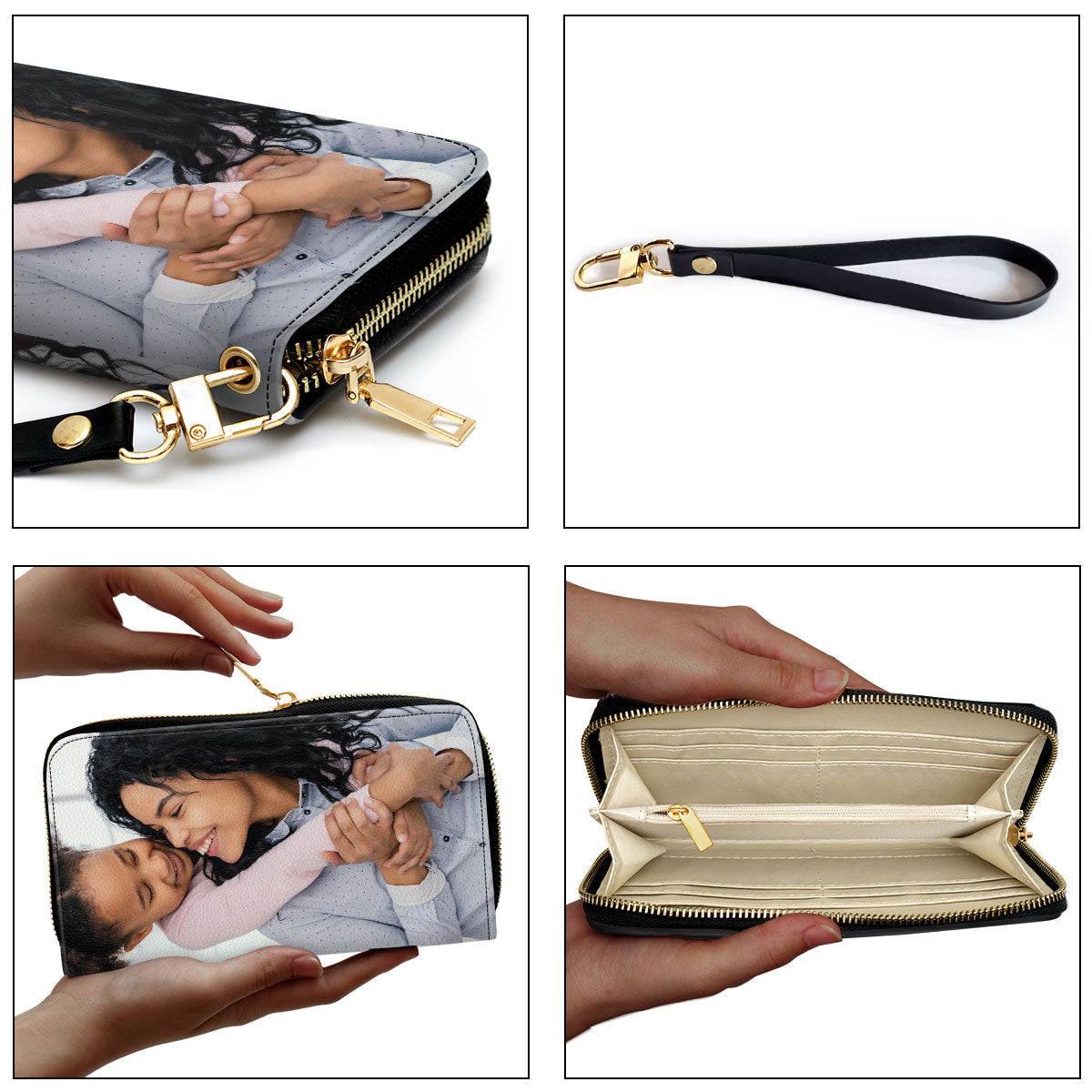 Custom Photo Leather Clutch Purse - SB50