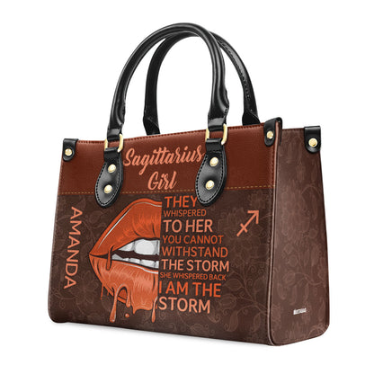 Storm - Personalized Leather Handbag SBN02