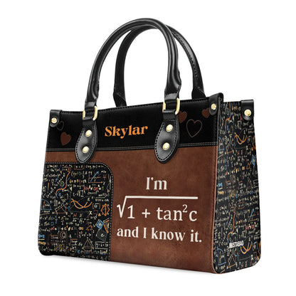 I'm Sexy And I Know It - Personalized Leather Handbag MB67