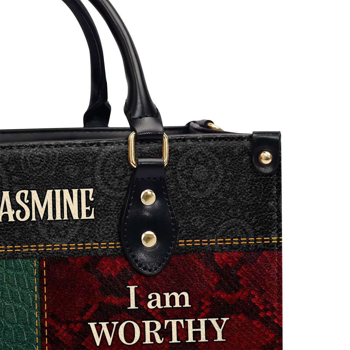 I Am - Personalized Leather Handbag SB08