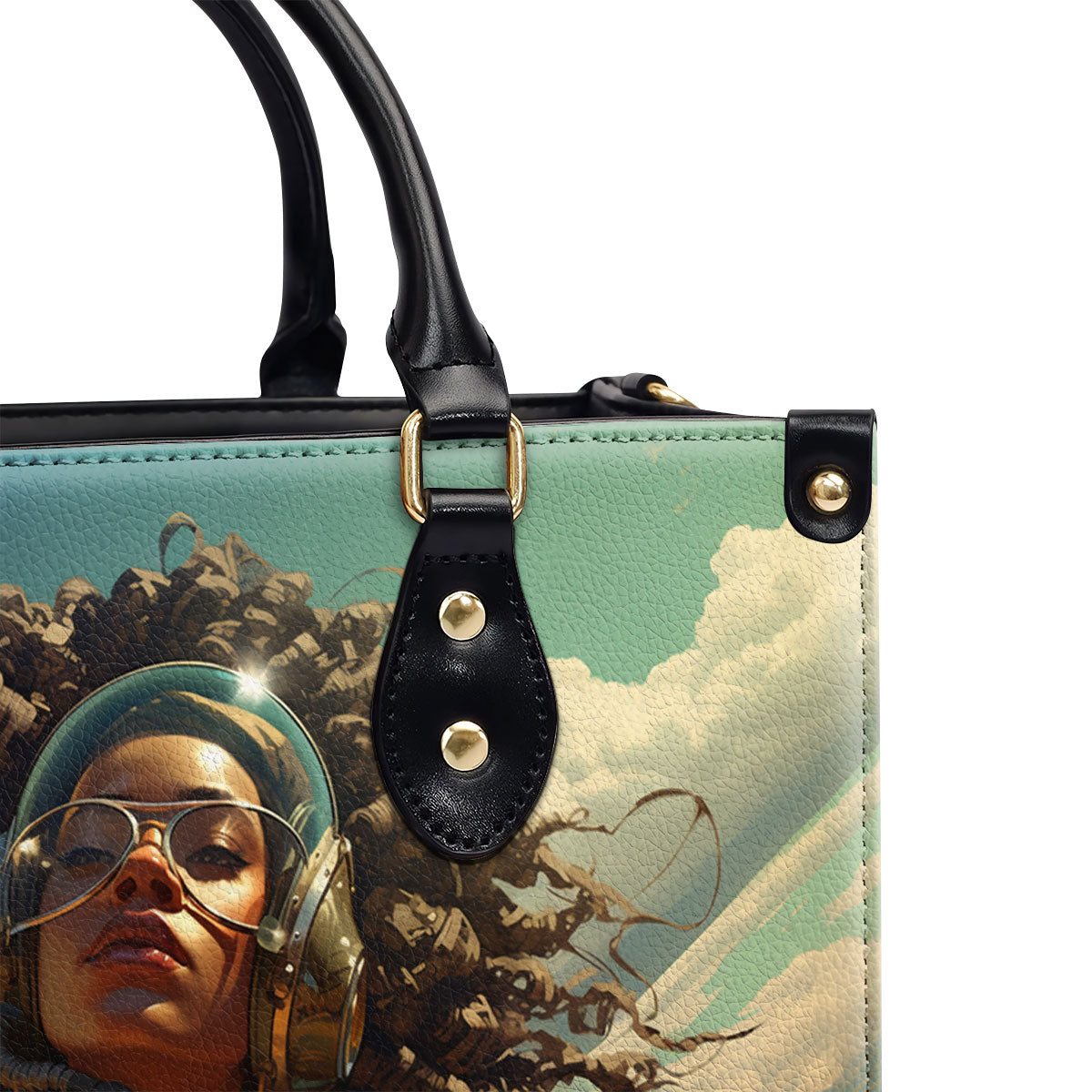 Afrofuturism - Personalized Leather Handbag SB112