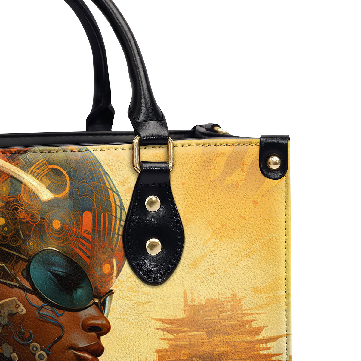 Afrofuturism05 - Personalized Leather Handbag SB115