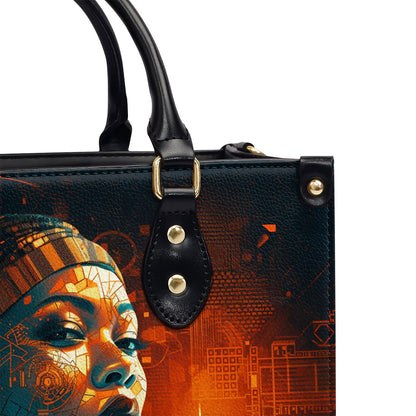 Afrofuturism01 - Personalized Leather Handbag SB117