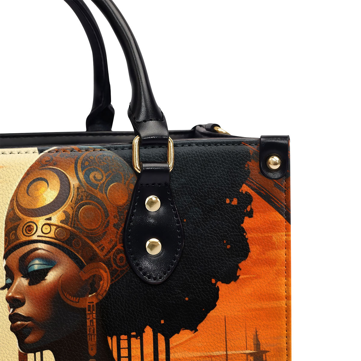 Afrofuturism08 - Personalized Leather Handbag SB118