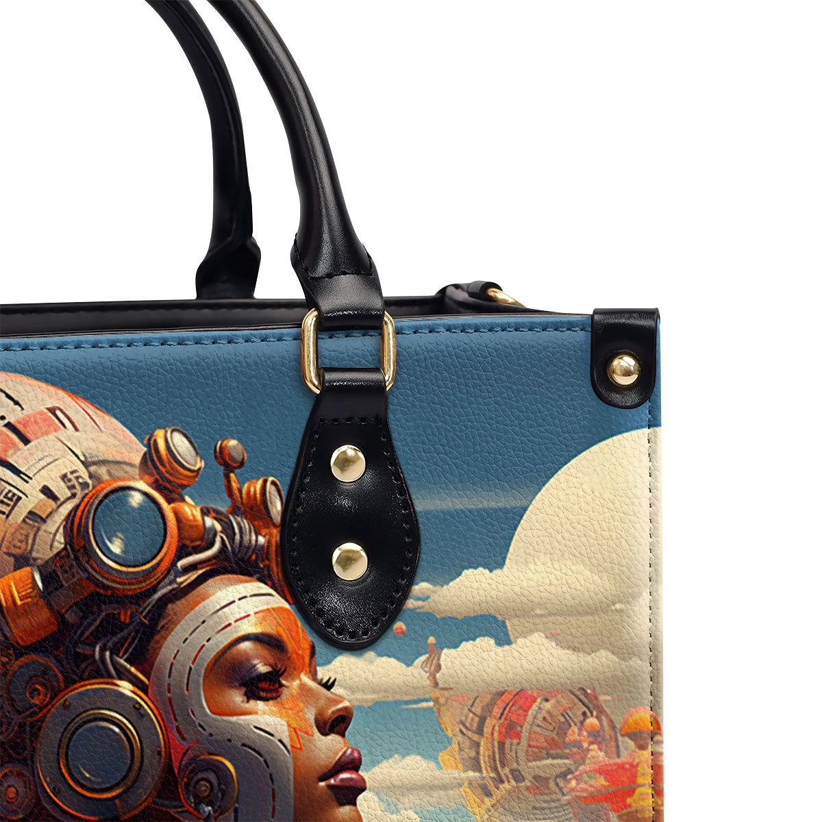 Afrofuturism07 - Personalized Leather Handbag SB122