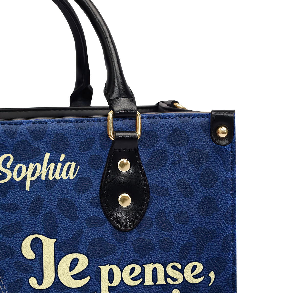 Je pense, donc je suis - Personalized Leather Handbag SB605