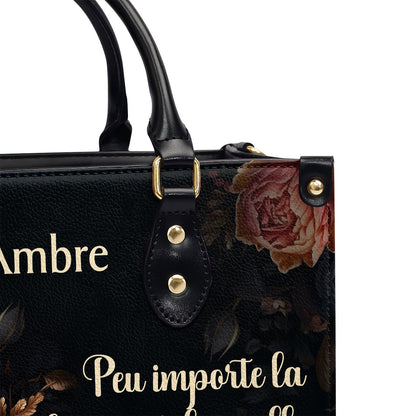 Vous n’arrêtez pas - Personalized Leather Handbag SB611