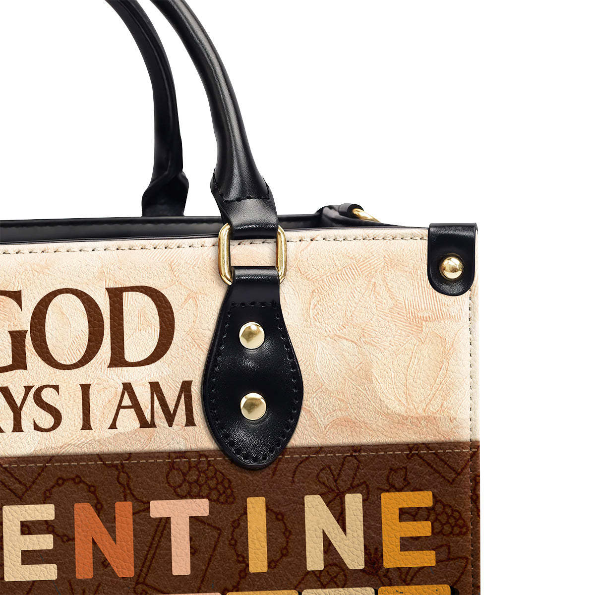 God Says I Am | Personalized Leather Handbag