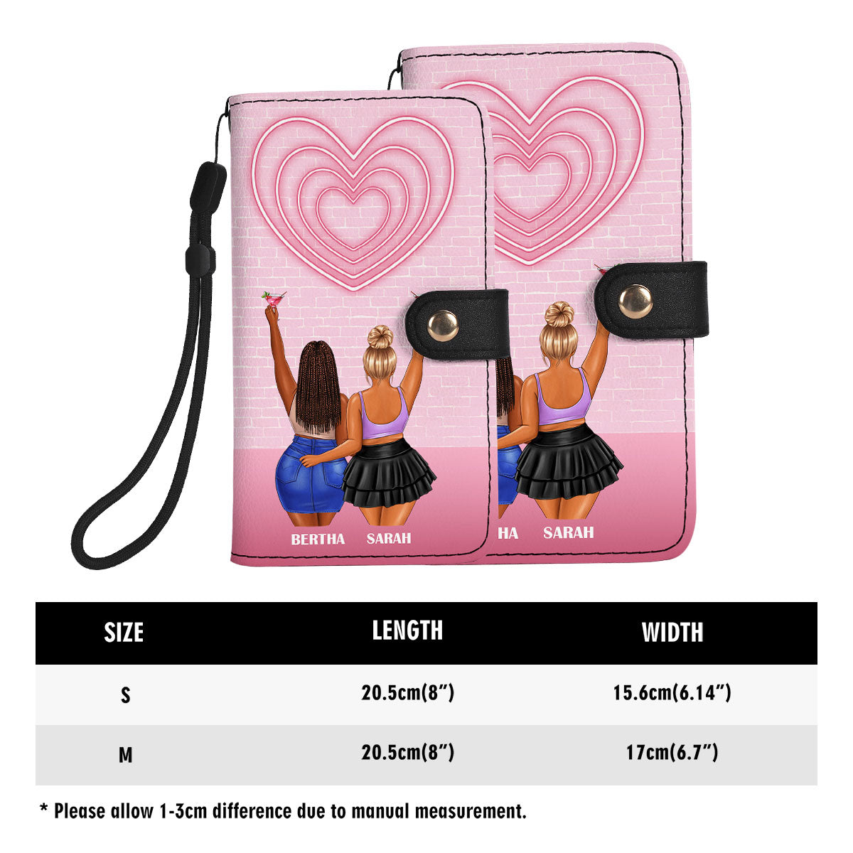 Sisters Annoying Each Other - Personalized Wallet Case SBWACLN1280L