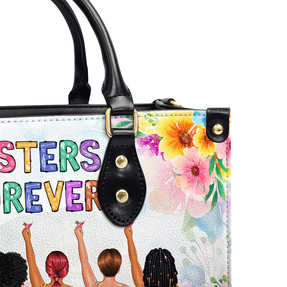 Sisters Forever - Personalized Leather Handbag