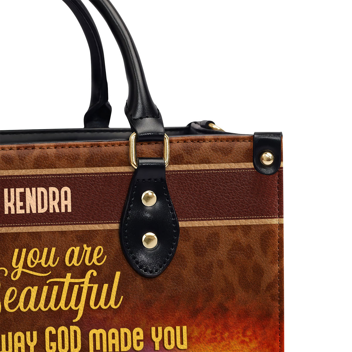 You Are Beautiful - Personalized Leather Handbag STB186