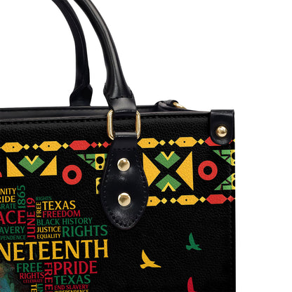 Juneteenth - Personalized Leather Handbag SBLHBT51