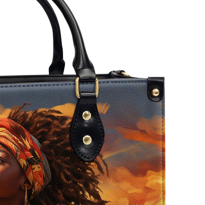 AfroArt "Dreaming" - Leather Handbag MB68