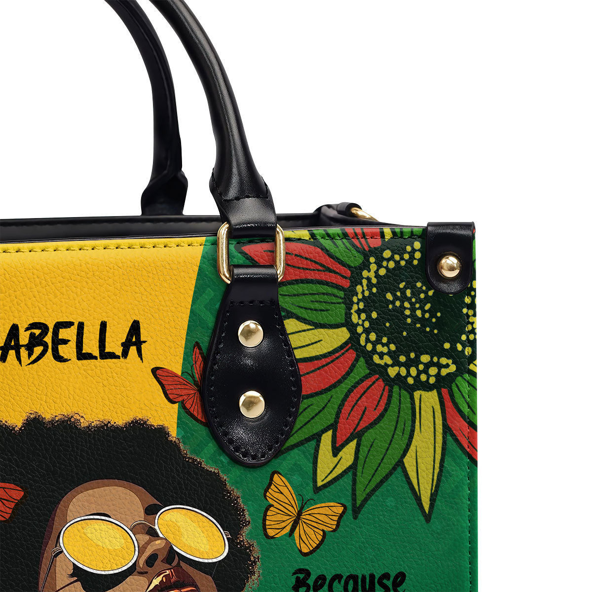 Juneteenth Is My Independence Day - Personalized Leather Handbag SBLHBT54