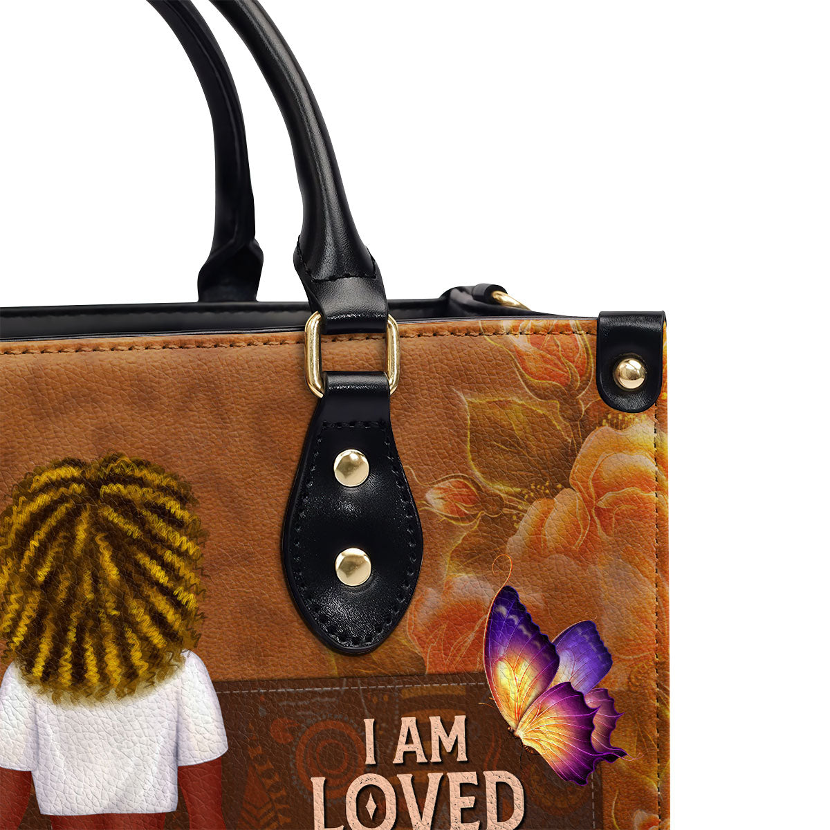 I Am BOLD - Personalized Leather Handbag STB42