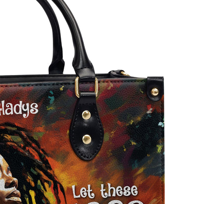 Let These Locs Do The Talking - Personalized Leather Handbag STB07