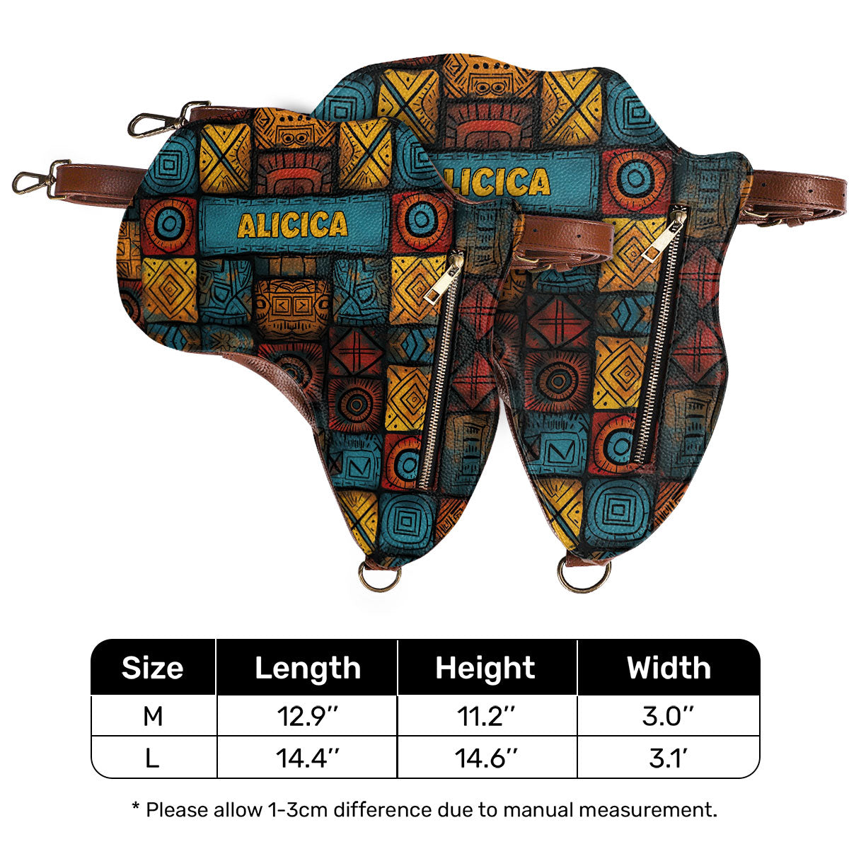 Africa Map 11 - Personalized Africa Bag SBT24