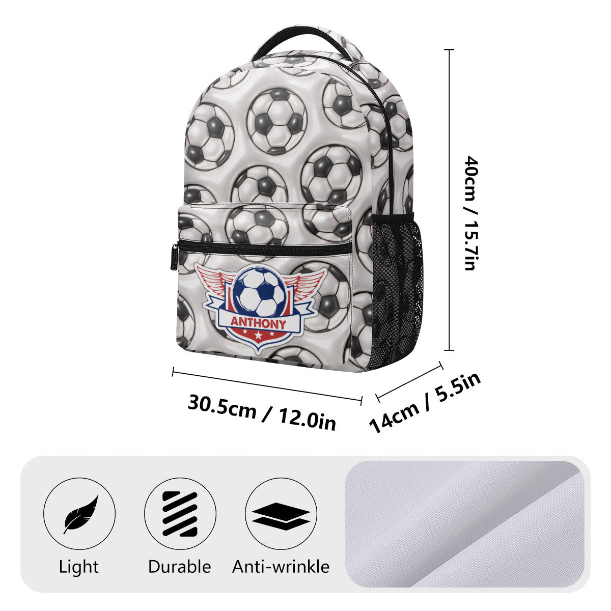 3D Effect - Personalized Backpack SBBPT82