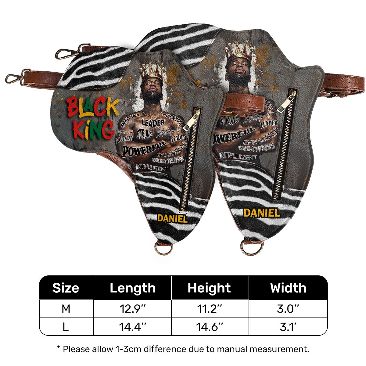 Black King/Queen - Personalized Africa Bag SBABT60