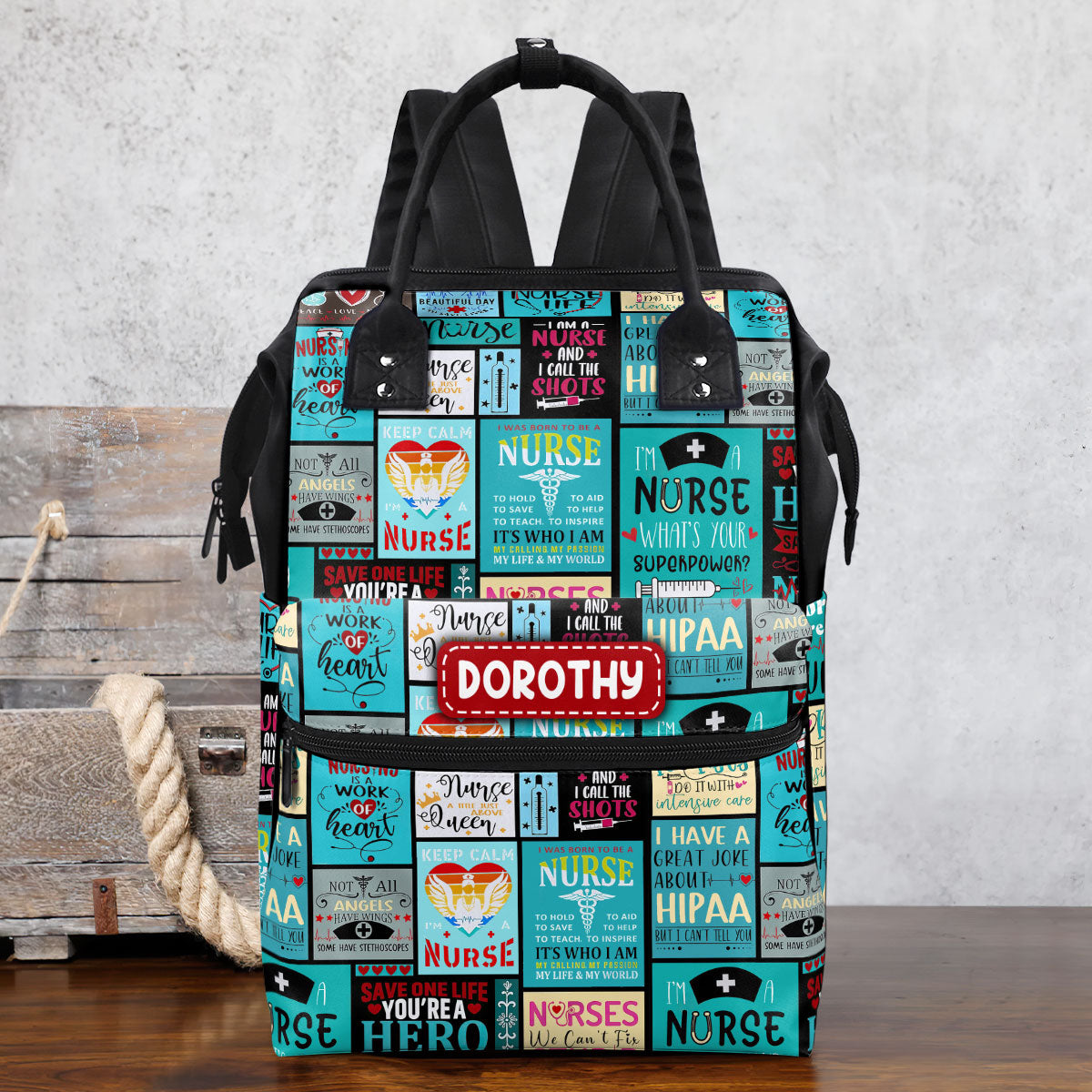 Best Nurse Ever - Personalized Duckbilled Backpack SBDBPLN1790L