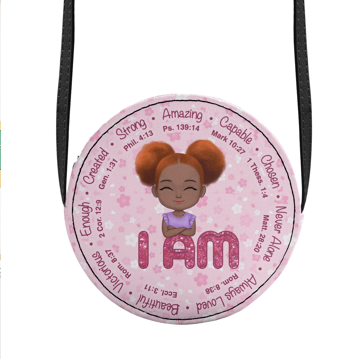 I Am - Personalized Kid Round Purse SBCRBLM1792L