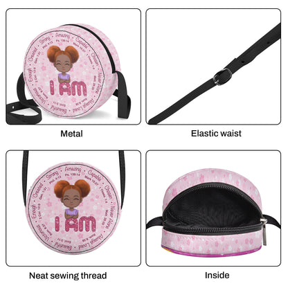 I Am - Personalized Kid Round Purse SBCRBLM1792L