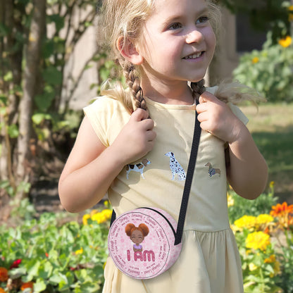 I Am - Personalized Kid Round Purse SBCRBLM1792L