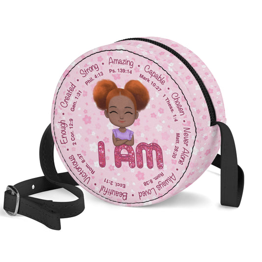 I Am - Personalized Kid Round Purse SBCRBLM1792L