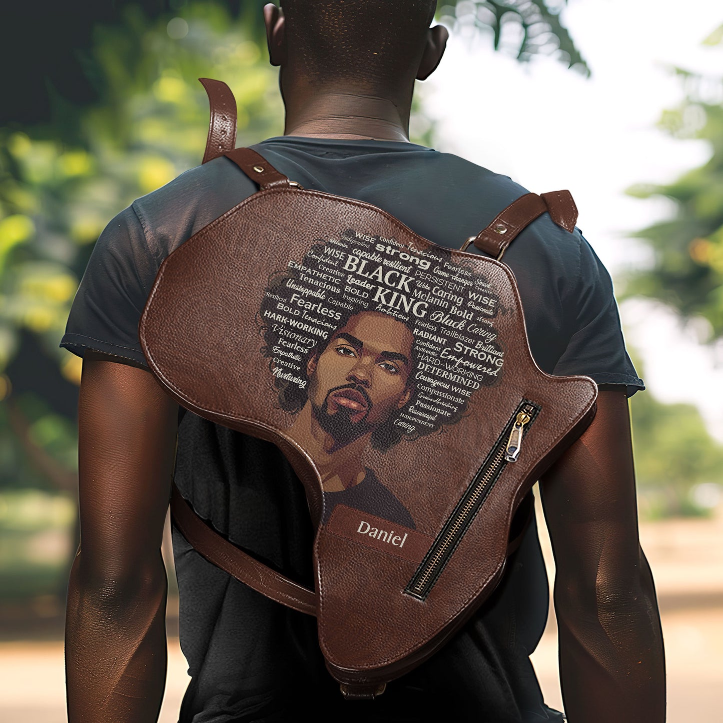 Black Queen/ King - Personalized Africa Bag AB09