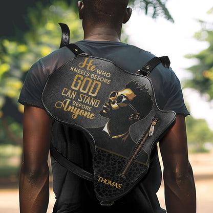 Who Kneels Before God Can Stand Before Anyone - Personalized Africa Bag AB14