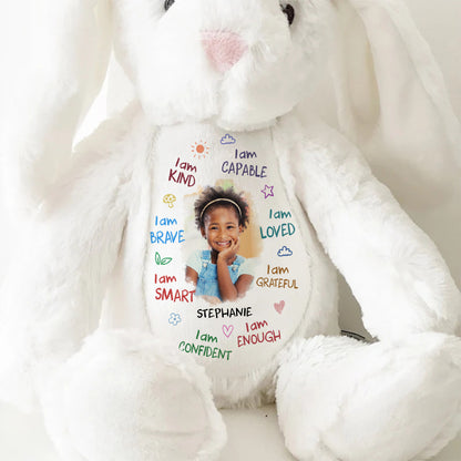 I Am - Personalized Stuffed Bunny